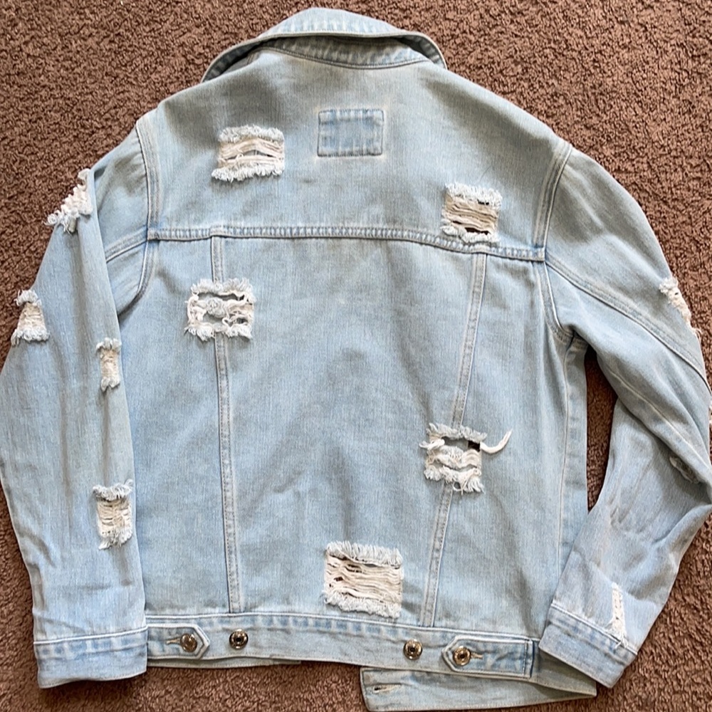 Distressed Jean Jacket - Picture 3 of 3